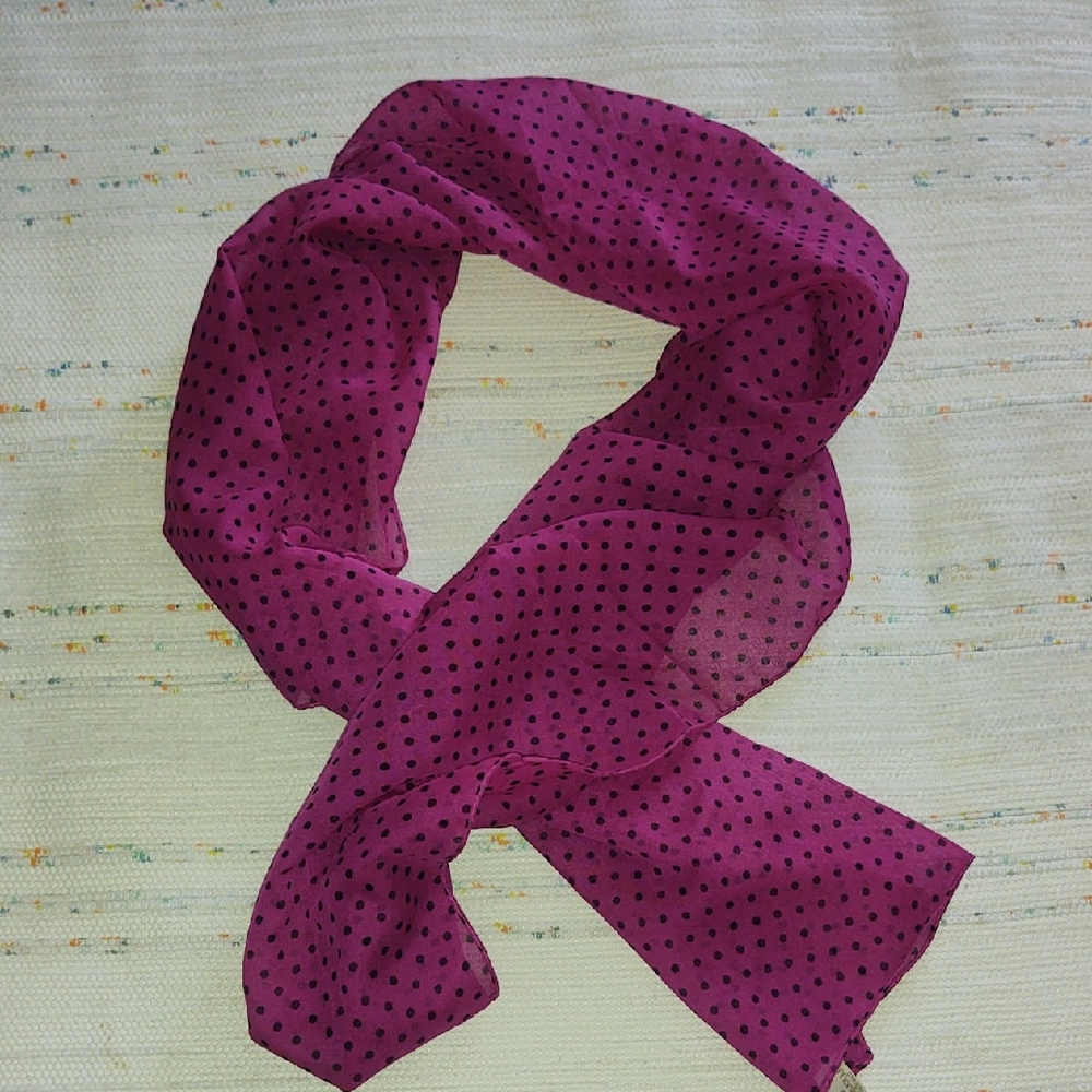 Pink and Purple Crepe Scarf